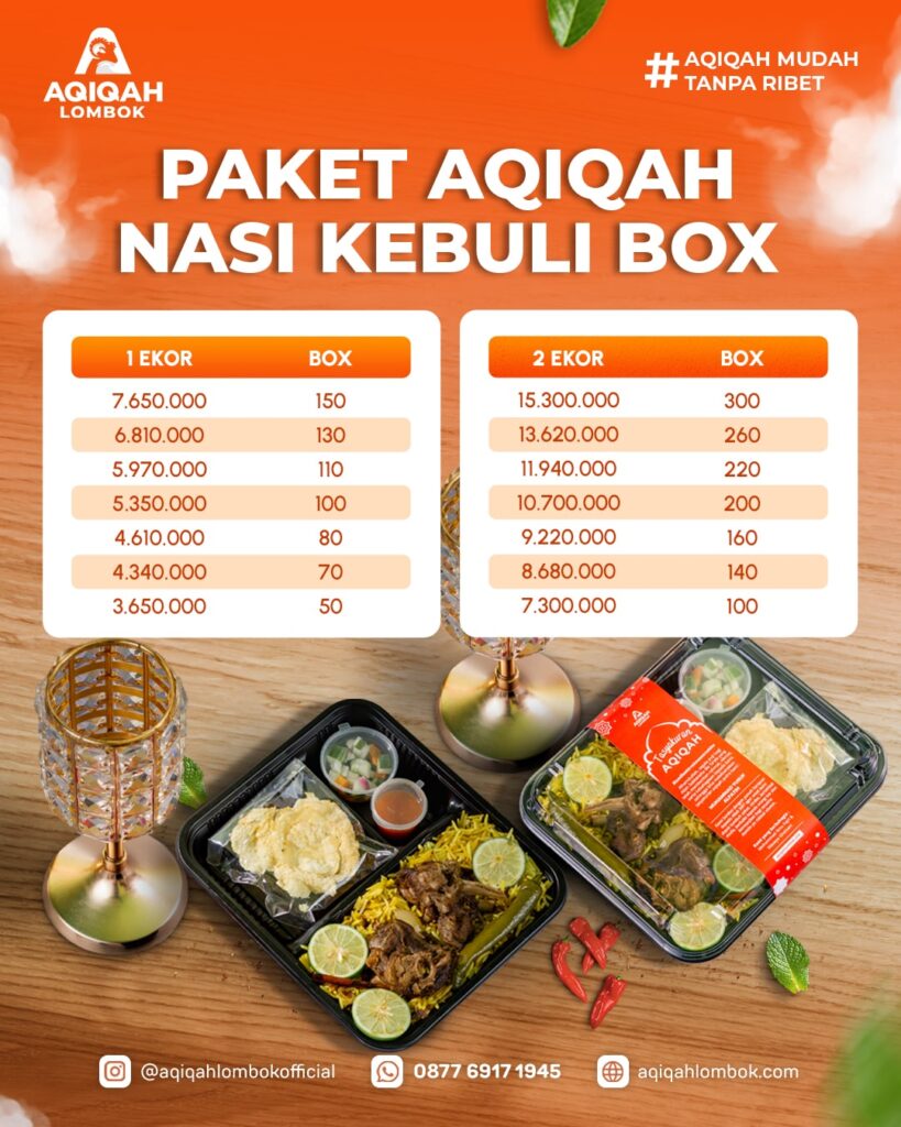 paket aqiqah lombok nasi kebuli