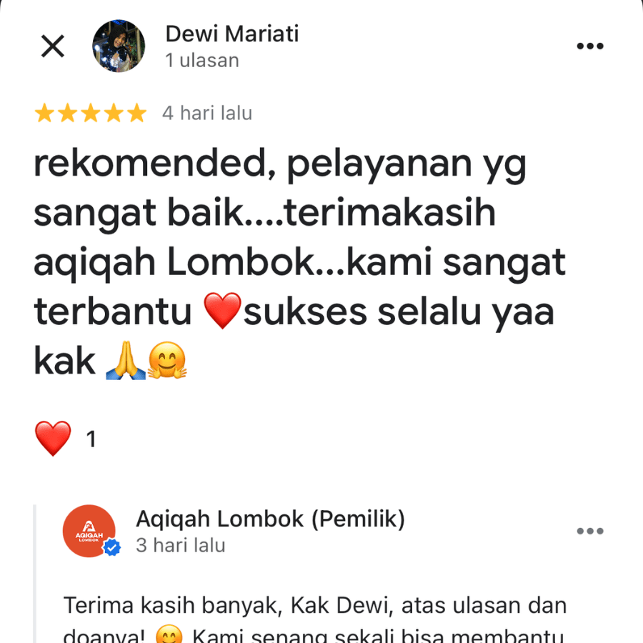 testimoni aqiqah lombok 8